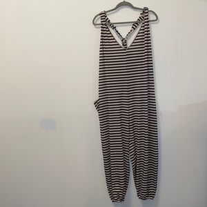 Stripe Racerback Pocket Jumpsuit